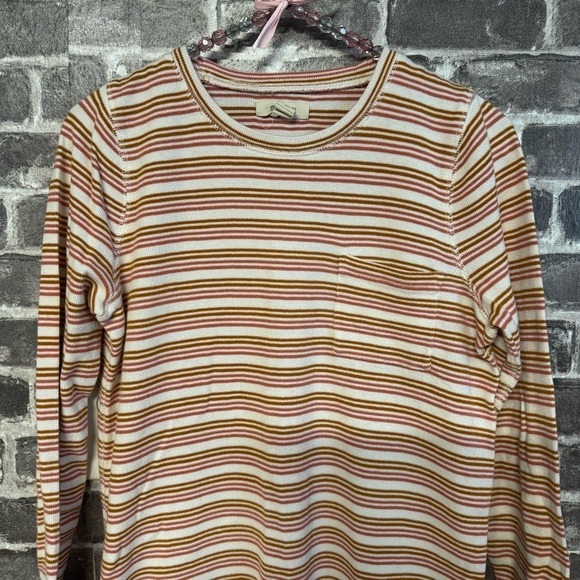 Madewell Striped Thermal Long Sleeve Sleep shirt - Picture 2 of 9
